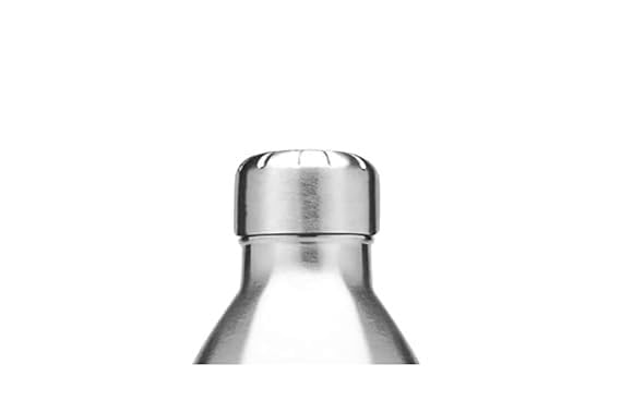 Milton Diamond Steel Lid Replacement for Duo DLX Series | Compatible with 1800ml & 2000ml Bottles | Leak-Proof, Durable Stainless Steel Spare Cap (Silver)