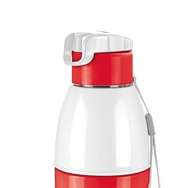 Spare Lid for Milton Kool Fusion Water Bottle – Compatible with Kool Fusion 700 & 560ml Bottles | Flip-Top, Leak-Proof Replacement Cap with Strap (Red)