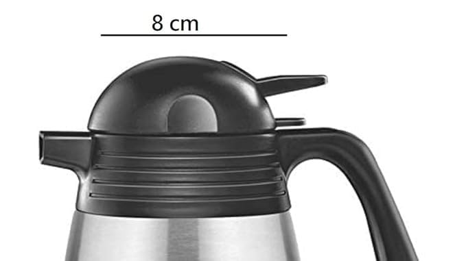Spare Lid Compatible with Milton Carafe Flask | Fits 600ml, 1000ml, 1500ml & 2000ml | Leak-Proof Durable Replacement Lid (Black, Bottle Not Included)