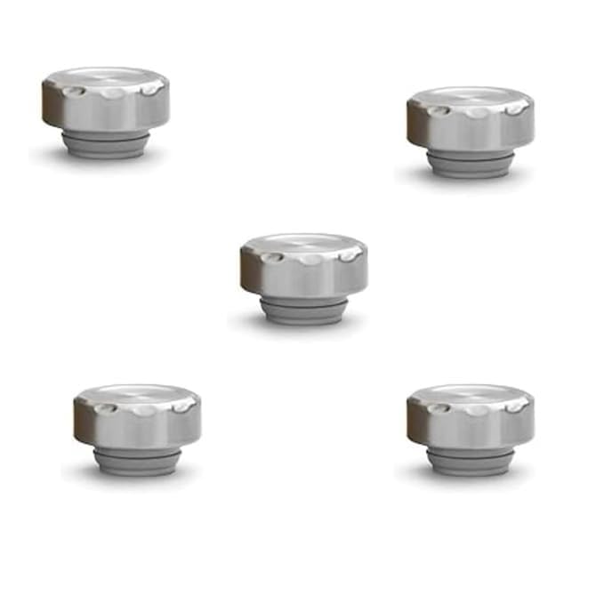 Prudent Flask Replacement Cap, Leak-Proof Lid, Silver, Pack of 1
