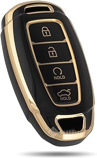 RF REDFOXX Key Cover Stylish Verna Hyundai Verna | Automotive Accessories |Premium Soft TPU Leather Pattern Key Cover Compatible for i10 Grand, i20 Elite, | |Protect Your Keys with a Stylish Verna .