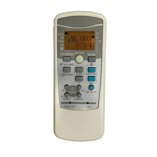 RF REDFOXX Remote Controls | Backlight, Auto Functionality, AC Remote Control 899 Compatible for Mitsubishi AC (White).