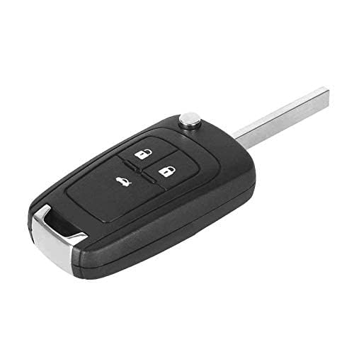 RF REDFOXX Replacement Key Shell Compatible for Chevrolet Cruze 3 Button Flip Key Shell (Pack of 1).