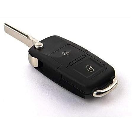 2-Button Remote Car Key Shell Compatible with Skoda Octavia & Fabia (Up to 2009) | Replacement Key Housing Case | Durable ABS Protection | Black | Pack of 1 (Key Shell Only)