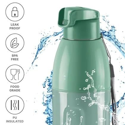 Replacement Lid Compatible with Milton Kool Convex Water Bottle (700ml/900ml/1100ml) – Green | Leak-Proof BPA-Free Spare Cap | Secure Fit Bottle Lid (Only Lid)