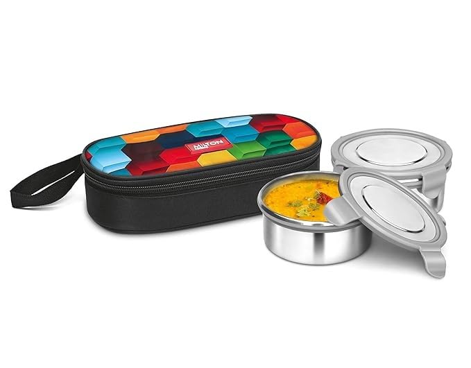 Milton Spare Click Top Lid compatible with Fresh Meal & Express Fresh Meal Lunch Box, 320ml Stainless Steel Container, Replacement Clip Lock, Leak-Proof, BPA-Free, Light Grey