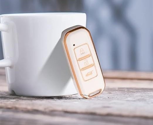 TPU Smart Key Cover for MG Hector – 3/4 Button Remote Case, Stylish Protection with Premium Finish (Rose Gold, Pack of 1)