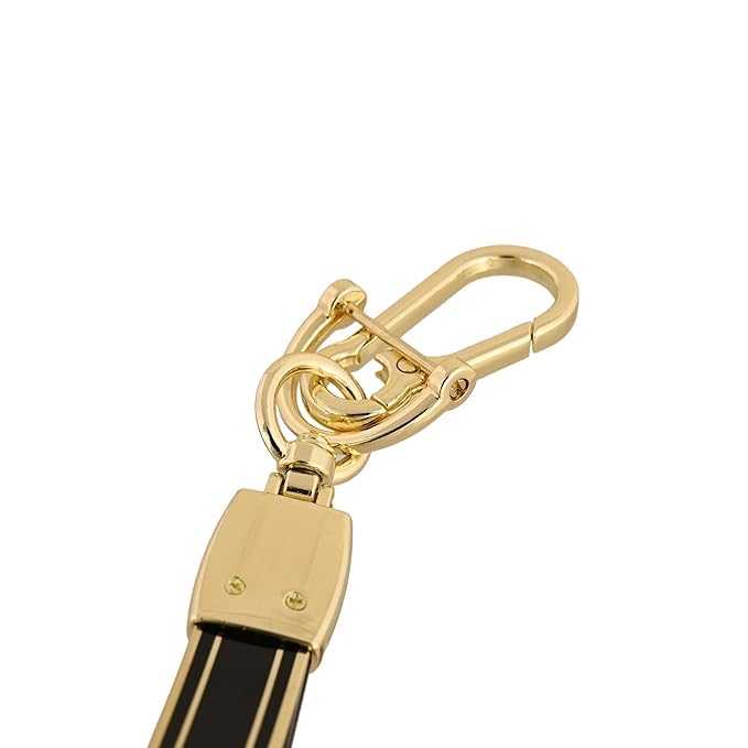 Key Cover, Key-Chain, TPU Key Cover, 4 Button Smart Key, Push Button Start Models, Compatible with Kia Seltos, Sonet, Carens, Gold Black