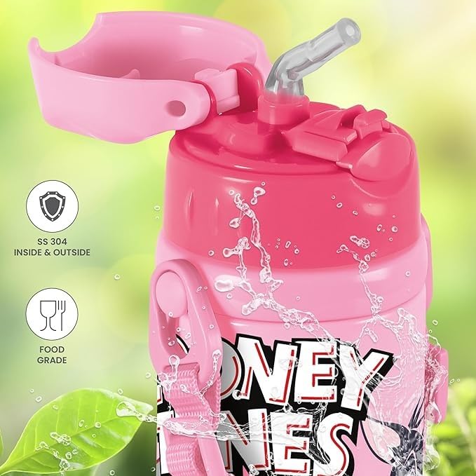Spare Charmy Complete Lid Compatible with Milton Charmy Thermosteel Kids Water Bottle | Fits 330ml, 350ml & 450ml Bottles | Leak-Proof Replacement Lid | BPA-Free Food-Grade Plastic | Pink (Only Lid)