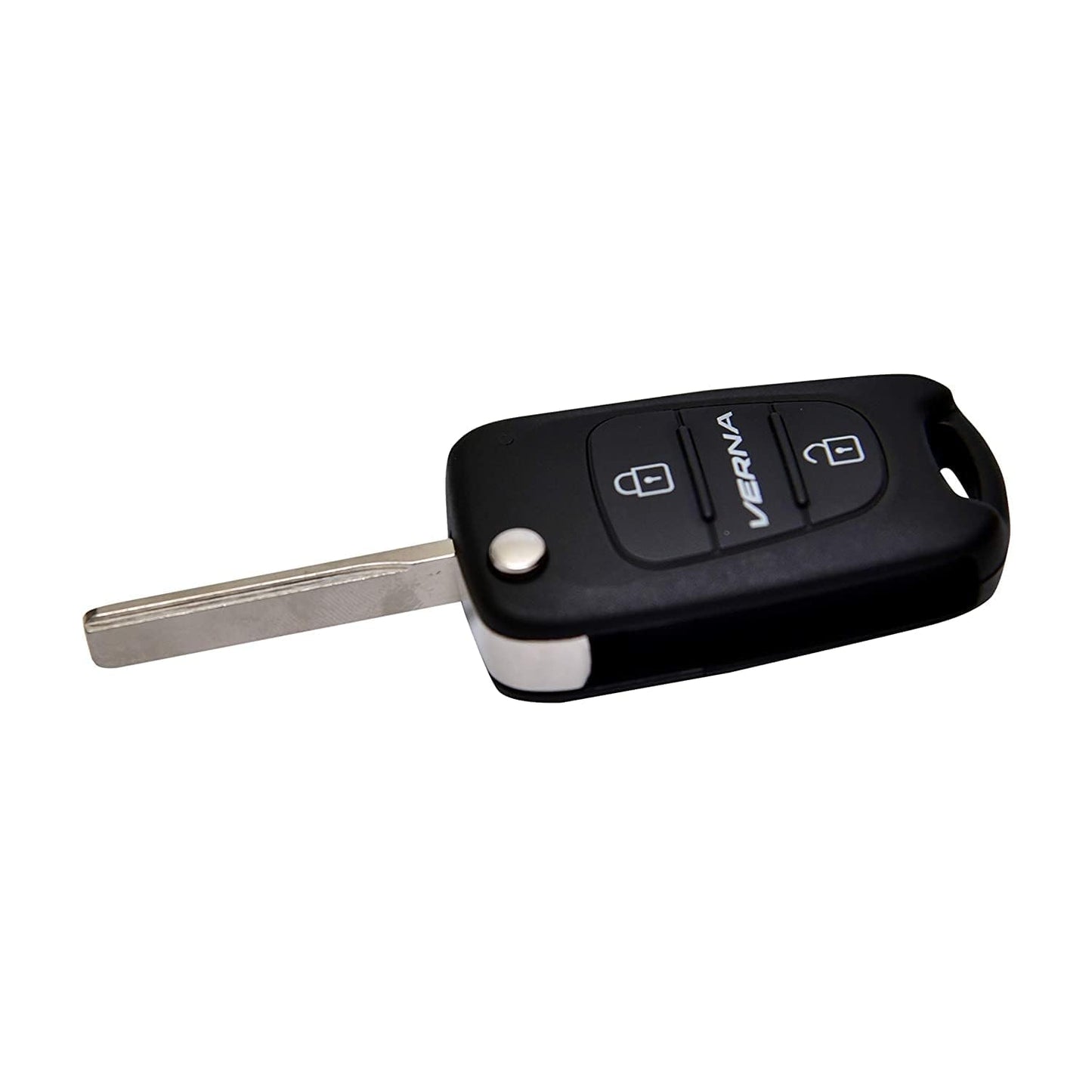 RF REDFOXX Hyundai Flip Key Shell Compatible for Car Accessories | Verna Fluidic, Old Model (Black)