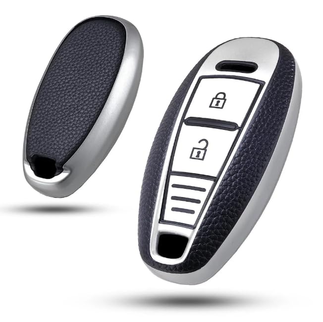 RF REDFOXX Maruti Suzuki Baleno, Brezza, New Vitara Brezza, S-Cross, Ciaz | Car Key Cover | Provides Protection and Personalized Style to Your car Key