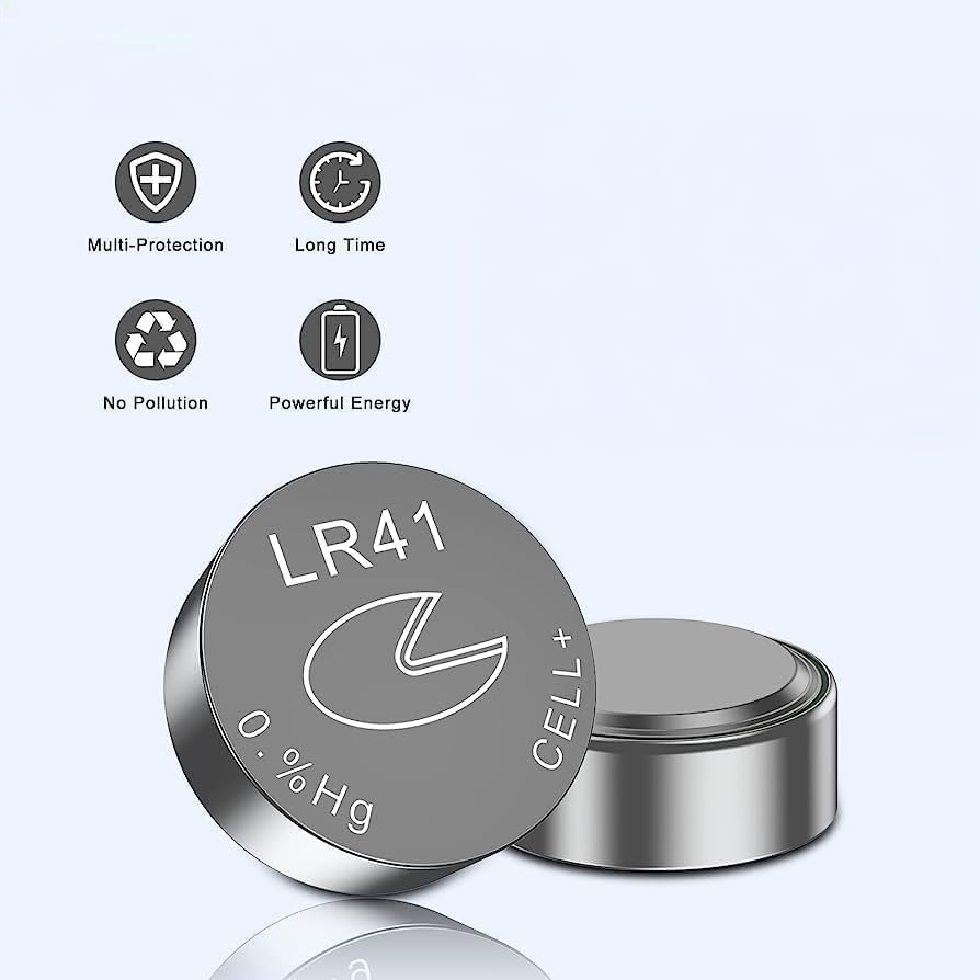 RF REDFOXX LR41 AG3 SR41 1.5V Alkaline Button Coin Cell Electronics Solutions LR41 Battery AG3 LR736 392 392a 192 SR41 Watch Batteries 1.5v for Watches Electronic Toys Digital Thermometer
