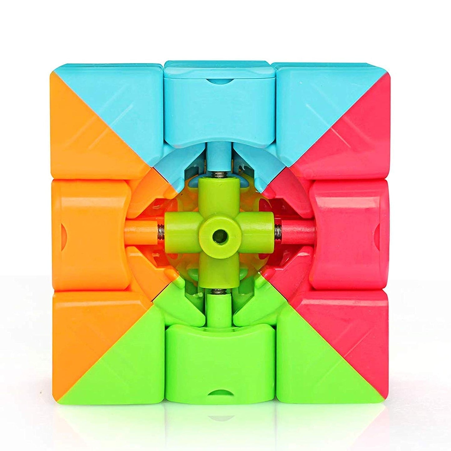 RF REDFOXX Magic 3x3 High Speed Cube for Kids & Adults | Puzzle Games | Best Gift for Kid | Stickerless Rubiks | Cube 3x3x3 Toy 5.9Cm for 3 Years & Up | Multi Color Smart Cubes