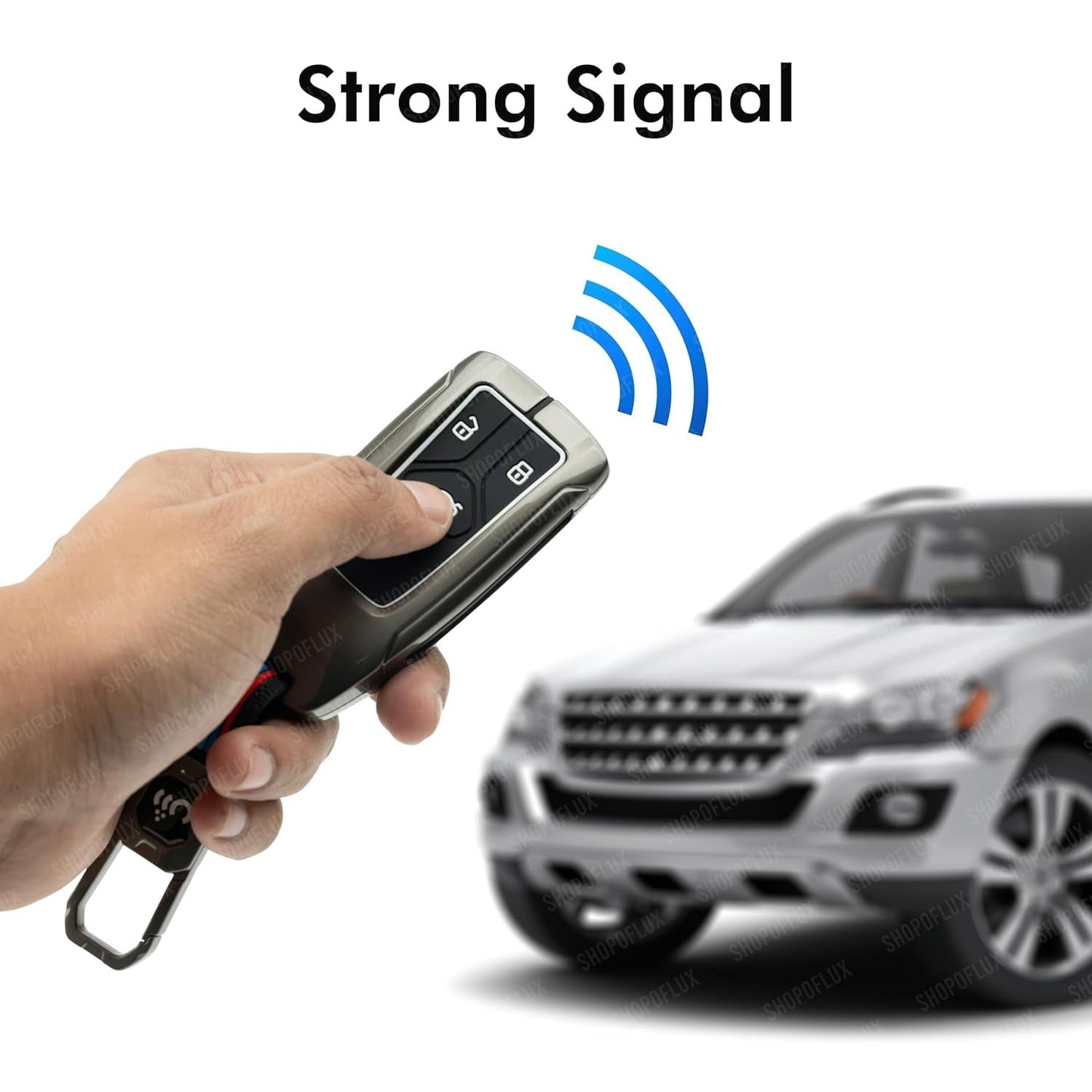 Metal Car Key Cover Compatible with Audi Q5, A5, A8, Q7, A4, A6, 3 Button Smart Key Case, Premium Key Protector, Black, Pack of 1