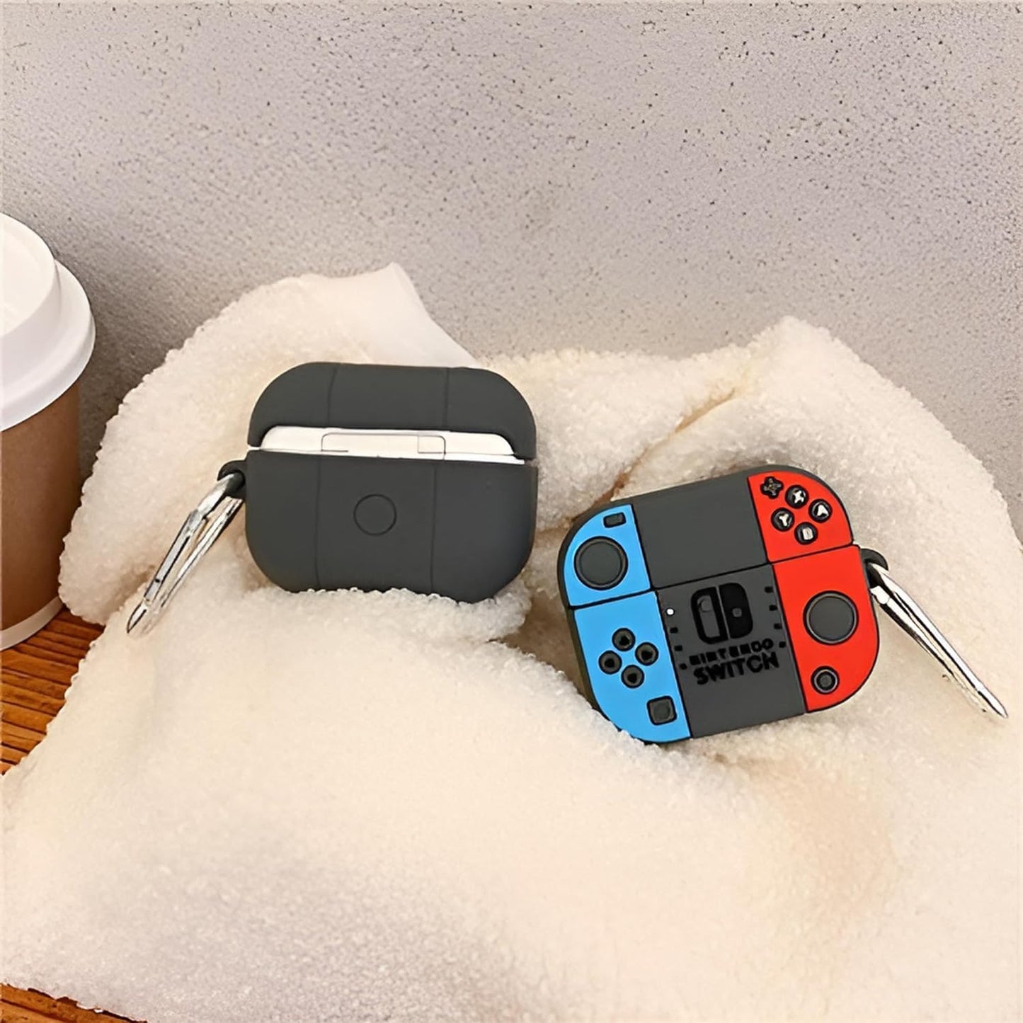 RedFoxx Soft Silicone New 3D Design Cute Anime Shockproof Cover Case with Free Keychain Compatible with Apple AIRPODS PRO 2, (Nintenno Switch)