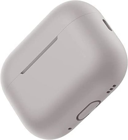 RedFoxx Soft Silicon Shockproof Cover Case with Free Keychain Compatible with Apple AIRPODS PRO 2, Leather Case Airpod Pro 2 (Grey)