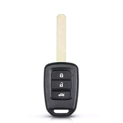 RF REDFOXX Key Shell Compatible for Honda ivtec & idtec 3 Button Key Shell | Car Key Accessories | Durable and Convenient Key Replacement .