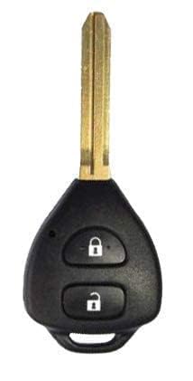 RF REDFOXX 2 Button Smart Key Shell Model Compatibility for Toyota INNOVA, FORTUNER, ETIOS, Camry, Corolla, etc - Replacement Key Cover | Toyota Key (Shell with Blade)