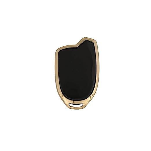 Suzuki Alto Smart Key Cover, 3-Button Remote Shell, Black and Gold TPU Case, Compatible with Alto 800 and Alto K10