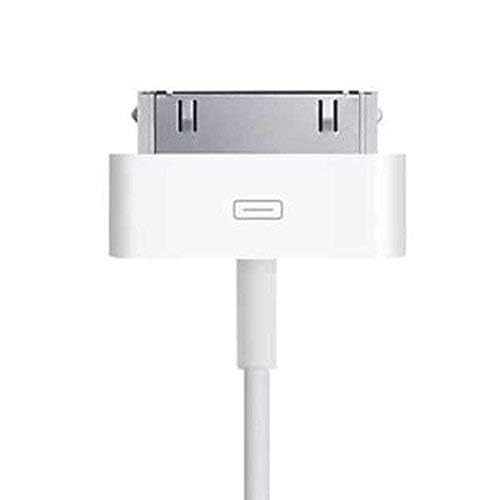 RF REDFOXX 30 Pin Data Cable Compitable For iPhone 4 iPhone 4S iPod Nano IPad 2 iPhone 3Gs iPhone 3G USB Cable Charger (White) (black, 1)