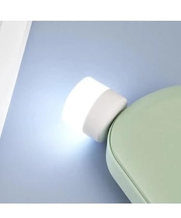 RF REDFOXX LED Bulb | Portable Compact Night Light, USB Plug-in,Bedroom Bathroom Nursery Hallway Kitchen Car Outdoor White, Energy Efficient (pack of 4).