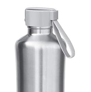 Milton New Tiara Bottle Spare Lid | Compatible with 490ml, 600ml, 750ml, 900ml & 1100ml Tiara Thermosteel Bottles | Leak-Proof & Durable Replacement Cap | Easy Carry Handle – Lid Only