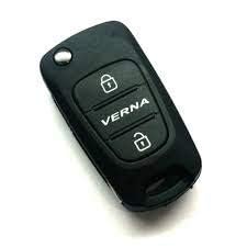RF REDFOXX Hyundai Flip Key Shell Compatible for Car Accessories | Verna Fluidic, Old Model (Black)