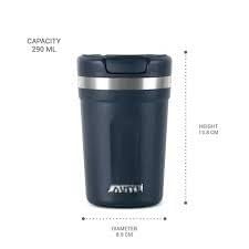 Milton Corral Mug Replacement Lid, Leak-Proof Screw Cap for Hot and Cold Insulated Mug, Navy Blue, 350ml and 450ml Compatible
