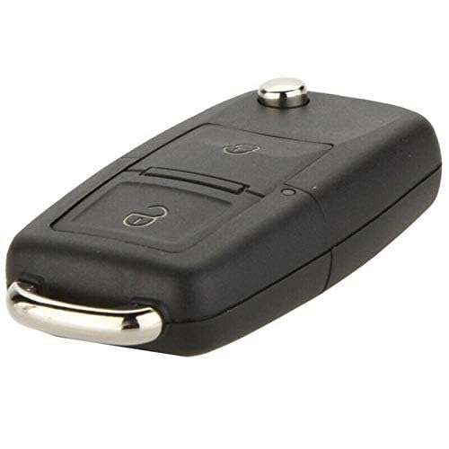 2-Button Remote Car Key Shell Compatible with Skoda Octavia & Fabia (Up to 2009) | Replacement Key Housing Case | Durable ABS Protection | Black | Pack of 1 (Key Shell Only)