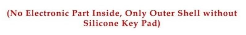 Silicone Key Cover and Keyring fit for : Terrano 2 Button Remote Key, Alloy Keychain