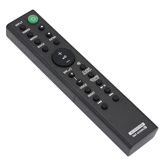 S.Ony Remote Control RMT-AH200U, Replacement for HT-RT3, HT-RT40, HT-CT390 Home Theatre System and Sound Bar, Black