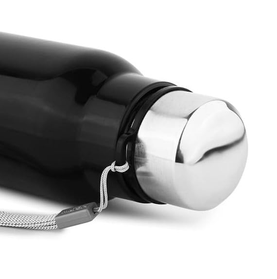 Replacement Lid for Milton Steel Fit Water Bottle | Compatible with 600ml & 900ml Thermosteel Bottles | Durable Stainless Steel Cap with Strap | Leak-Proof & Rust-Resistant Spare Lid