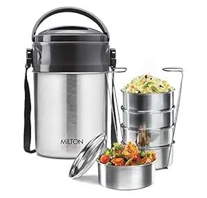 Spare Lifter Compatible with Milton OTG / OT5 Steel On 5 Tier Insulated Tiffin Box | Fits Milton Classic Stainless Steel Tiffin (300ml Containers) | PU Insulated Tiffin Handle Replacement (1 Pc)