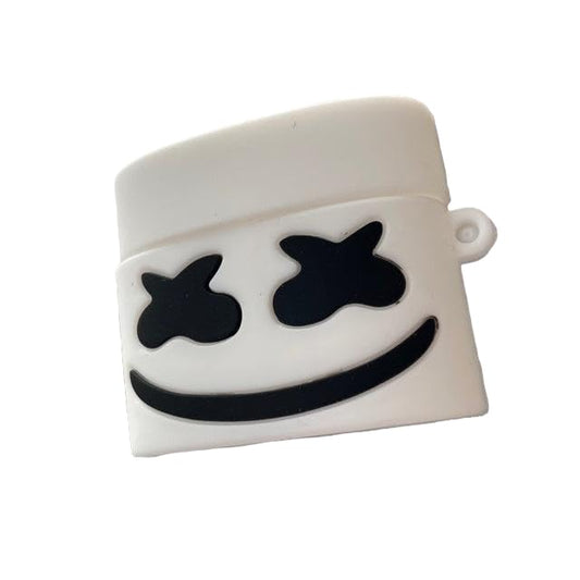 RedFoxx Rat Soft Silicone New 3D Cartoon Design Cute Anime Shockproof Cover Case with Free Keychain with Apple AIRPODS PRO (NOT for Any Other AIRPODS) (AIRPOD Cover PRO, (Marshmello White)