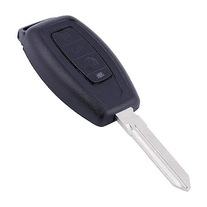 3-Button Replacement Remote Key Shell Compatible with Tata Safari, Safari Storme & Aria Car Key Fob Case Housing Durable Plastic Black (Pack of 1)