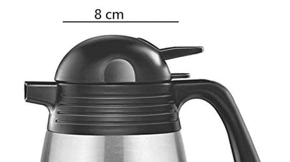 Spare Lid Compatible with Milton Carafe Flask | Fits 600ml, 1000ml, 1500ml & 2000ml | Leak-Proof Durable Replacement Lid (Black, Bottle Not Included)