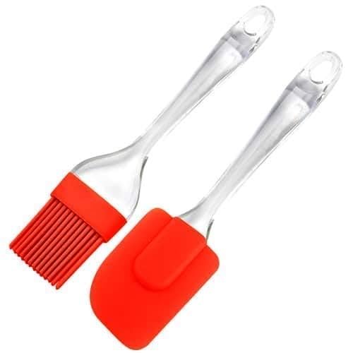 Silicone Spatula and Pastry Brush Set for Cake Mixer – Heat-Resistant Baking Tools for Cooking & Decorating