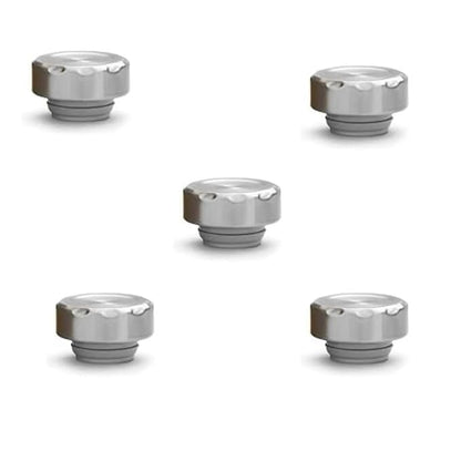 Prudent Flask Replacement Cap, Leak-Proof Lid, Silver, Pack of 1