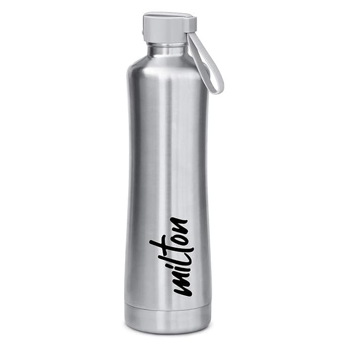 Milton New Tiara Bottle Spare Lid | Compatible with 490ml, 600ml, 750ml, 900ml & 1100ml Tiara Thermosteel Bottles | Leak-Proof & Durable Replacement Cap | Easy Carry Handle – Lid Only