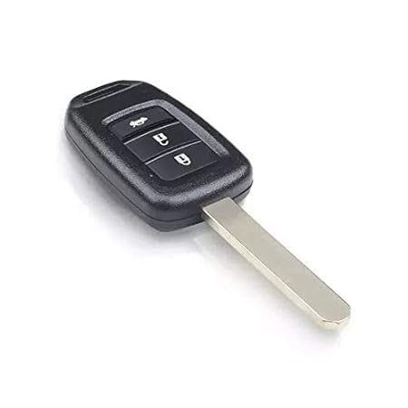 RF REDFOXX Key Shell Compatible for Honda ivtec & idtec 3 Button Key Shell | Car Key Accessories | Durable and Convenient Key Replacement .