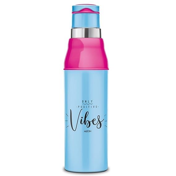 Spare Assembly Lid Compatible with Milton Kool Steelight Kids Water Bottle | Fits 400ml / 660ml / 900ml (Assembly Type) | Leak-Proof Straw Lid | BPA-Free | Blue