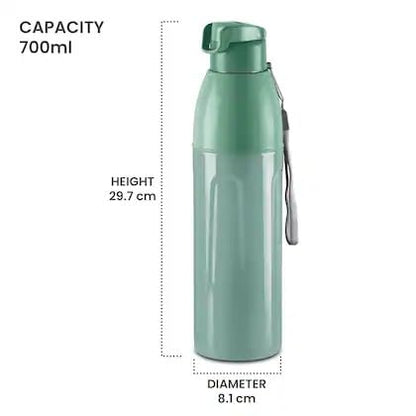 Milton Spare Kool Convex Top Lid compatible with Milton Kool Convex Water Bottle, Green, Leak-Proof Replacement Cap with Easy Carry Handle, Fits 700ml 900ml 1100ml