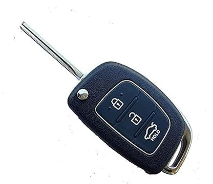 RF REDFOXX Hyundai Remote Key Shell Fit Compatible for i10 Grand, i20 Elite, i20 Car Accessories | Hyundai Models | Protect Your Keys with a Stylish coverActive, Grand i10 Nios . Black, HK-99