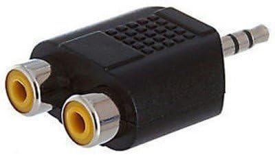 RF REDFOXX Micro RCA Female to 3.5mm Aux Stereo Male Jack Connector Converter | Electronics Accessories | Pack of 2, Provides efficient connectivity between audio devices.