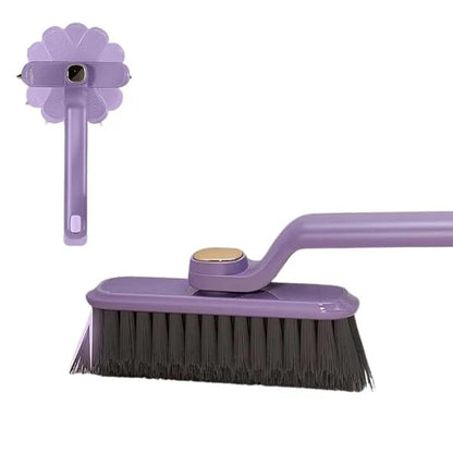 RF REDFOXX Multi-Function Bathroom Cleaning Brush - Hard Bristle Rotating Crevice Gap Cleaning Brush for Tiles, Bathroom, and Floor Cleaning (Pack of 1, Multi-Colour).