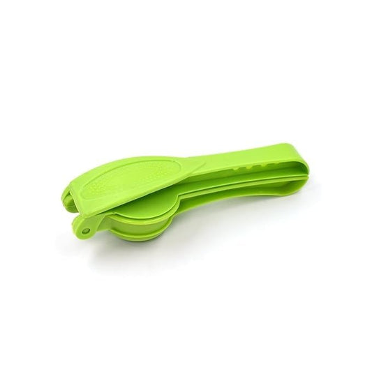 Plastic 2-in-1 Lemon Squeezer Cum Opener – Manual Citrus Juicer with Built-in Bottle Opener – Non-Slip Handle, Seed Filter, Dishwasher Safe – Kitchen & Bar Tool (Multicolor)