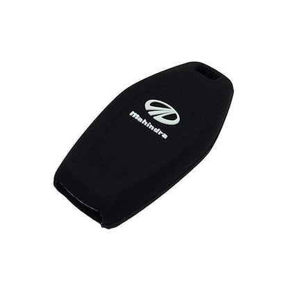 Silicone Black Color Car Key Cover for Mahinndra XUV (Push Button Start) - Premium Protection for Your Key Fob - Stylish and Durable Case for Ultimate Security.