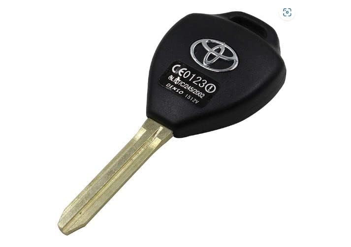 RF REDFOXX 2 Button Smart Key Shell Model Compatibility for Toyota INNOVA, FORTUNER, ETIOS, Camry, Corolla, etc - Replacement Key Cover | Toyota Key (Shell with Blade)