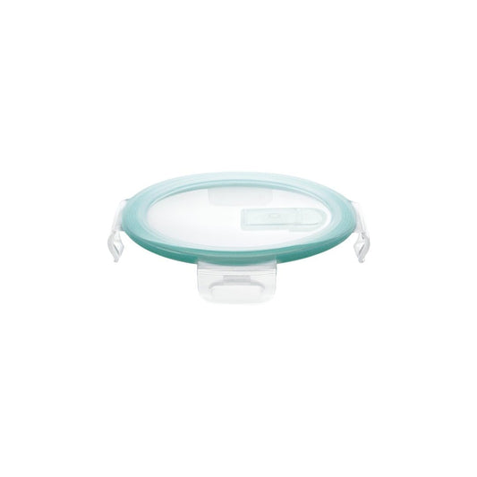 Spare Lid for Treo by Milton Round Clip Fresh Borosilicate Glass Container – 400ml | Airtight Leak-Proof Replacement Cover for All Fresh Tiffin Lunch Box | Transparent