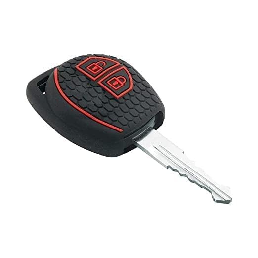 Combo Remote Key Replacement Shell with Premium Key Cover Compatible with Maruti Suzuki Baleno, Brezza, Ciaz, Celerio, Ignis, Ertiga, S-Cross, S-Presso, Swift & Dzire Black (Pack of 1)